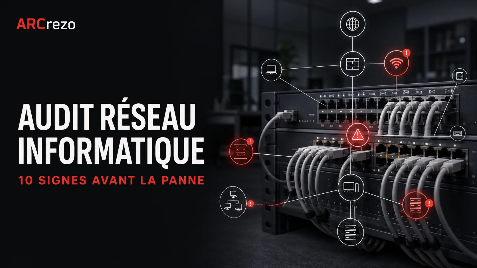 Expert analysant la cartographie et les performances du réseau informatique d'une PME.