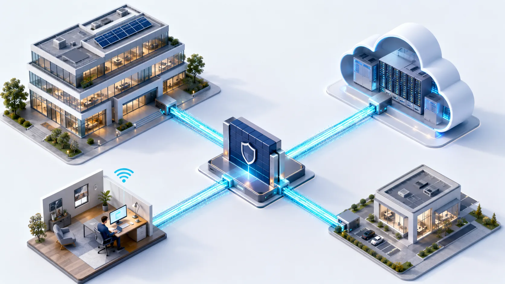 Architecture réseau sécurisée multi-sites ARCrezo